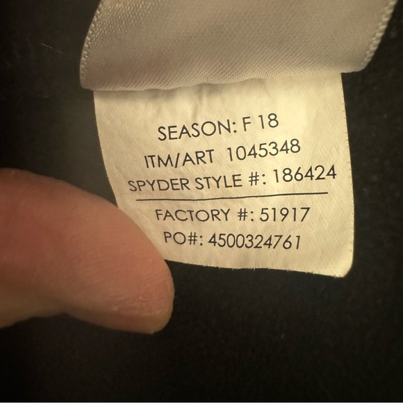 SPYDER Endur Full Zip Mid Weight Fleece Lined Sweater Jacket Winter Grey Size M - Picture 15 of 16